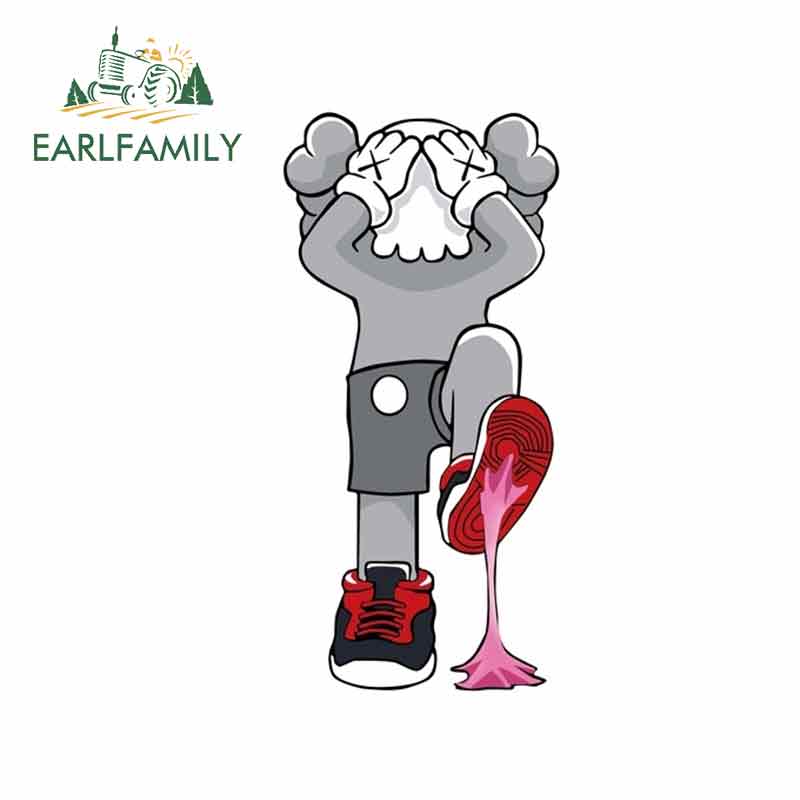EARLFAMILY 13cm x6.6cm Decals KAWS Car Sticker Personalized Popular