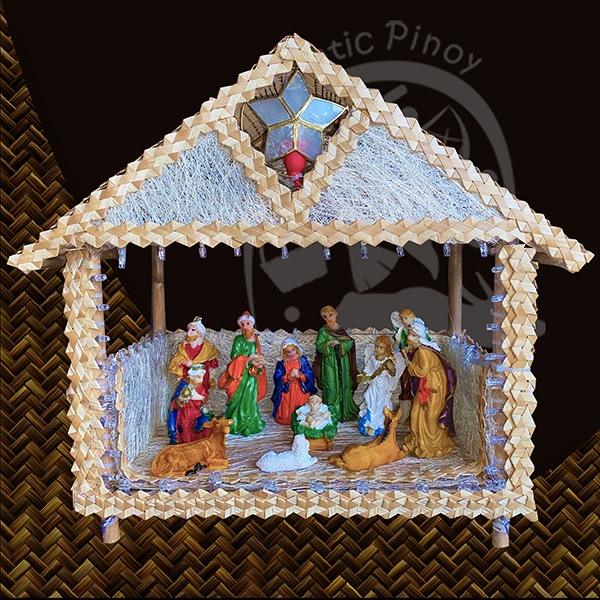 Christmas Belen Nativity Handcrafted Belen 14 x 17 inches Baby