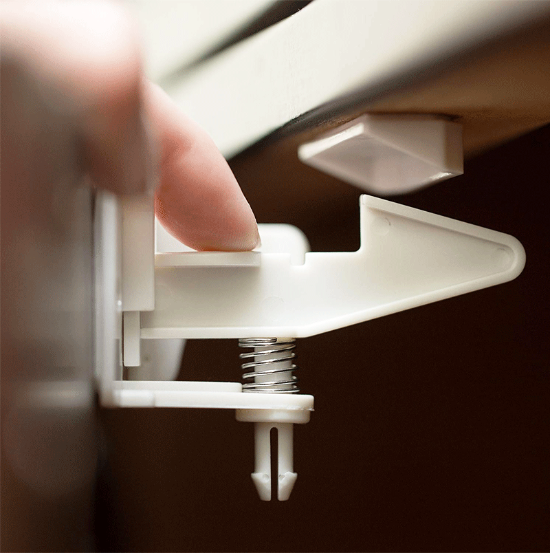 Invisible Spring No Drill Child Proof Latches, Baby Safety Locks, for