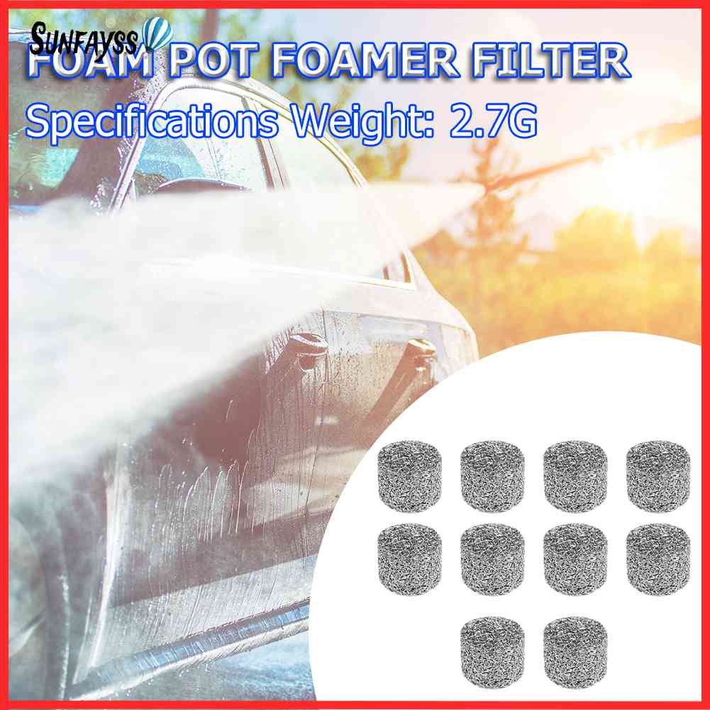 20/10pcs Foam Cannon Orifice Mesh Filter for Foam Lance Stainless Steel
