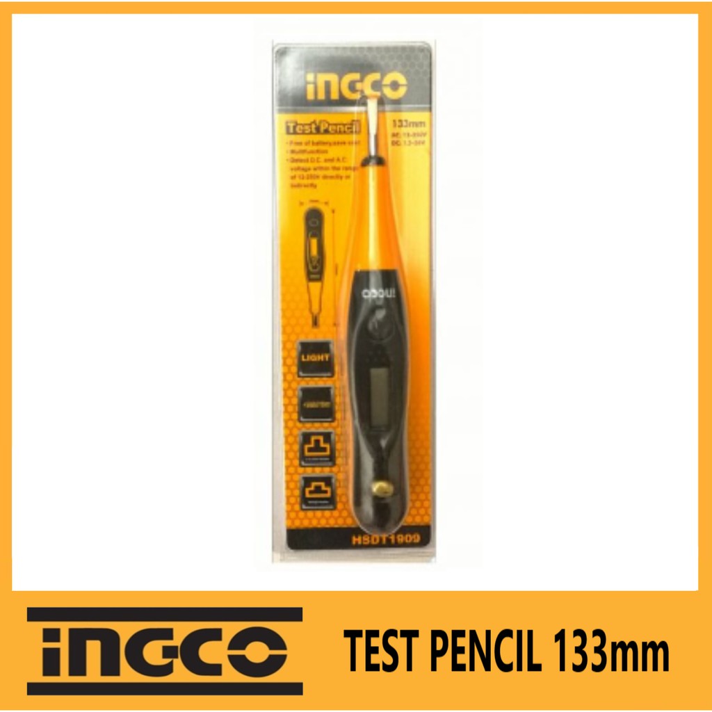 Ingco Test Pencil Digital Tester HSDT1909 Original Authentic Shopee