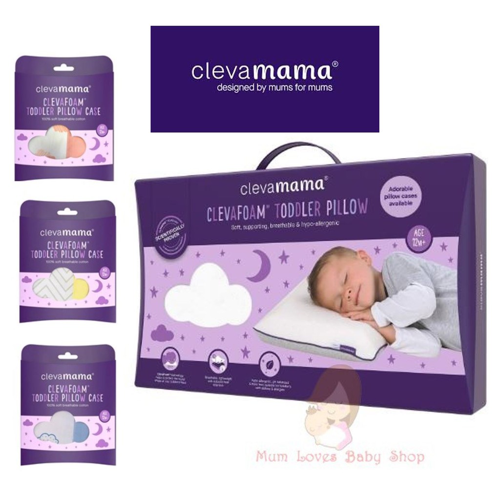 Clevamama Clevafoam Toddler Pillow /Pillow Case Shopee Philippines