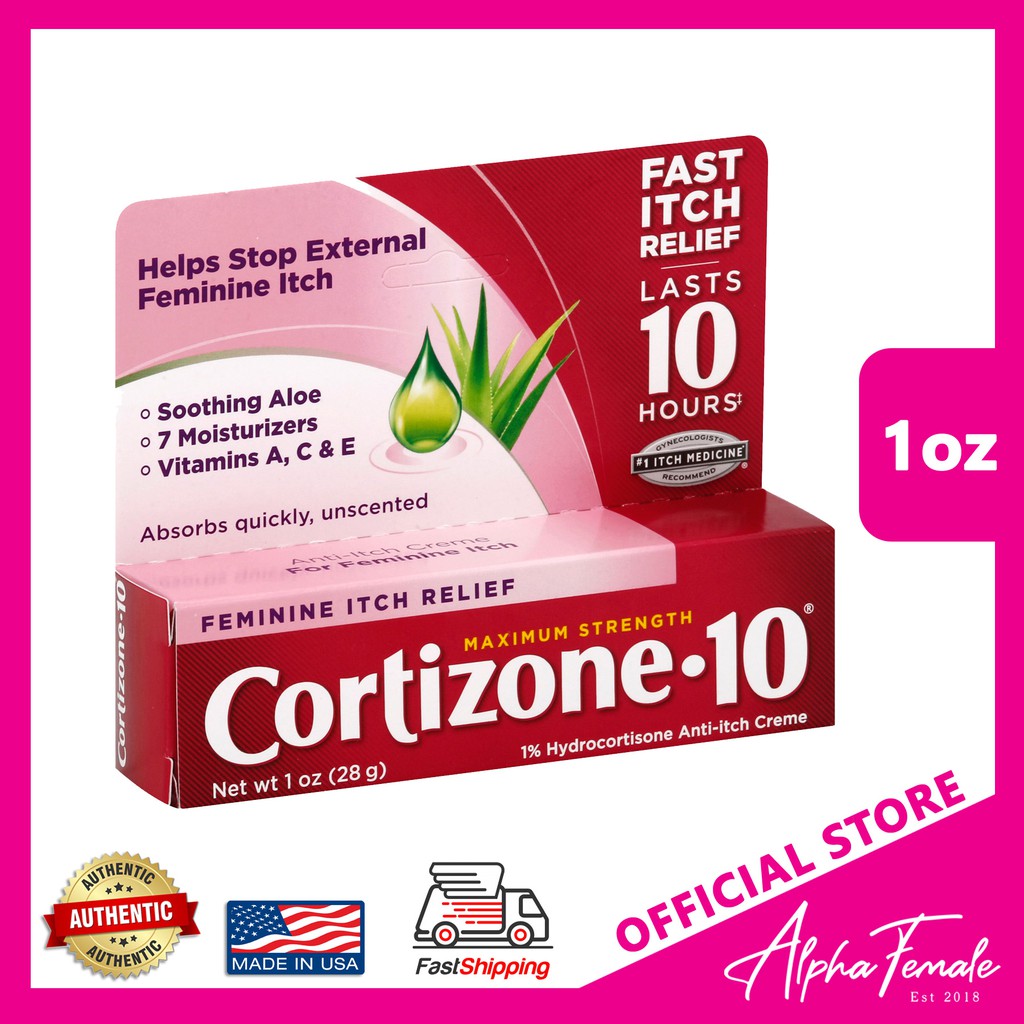 Cortizone10 Max Strength Feminine Relief AntiItch Cream for Yeast