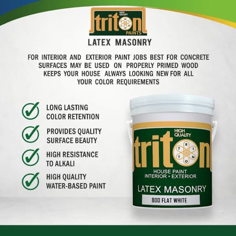 Triton latex Masonry Paint Shopee Philippines