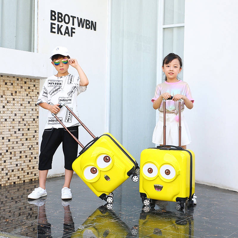 Minions Trolley Case Children's Suitcase 16Inch Cartoon Cute Luggage