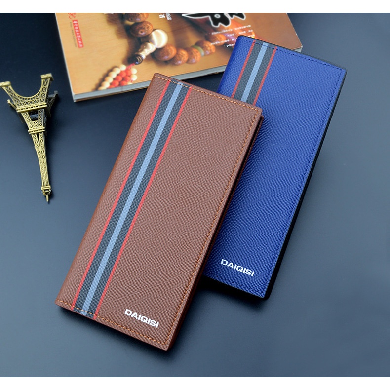 2022 New Style Men's Wallet Long Vertical Youth MultiCard Slot Large