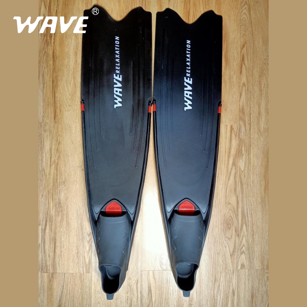 WAVE Long Freediving Fins/ Spearfishing Long Freediving Fins/Professional Diving Fins Shopee