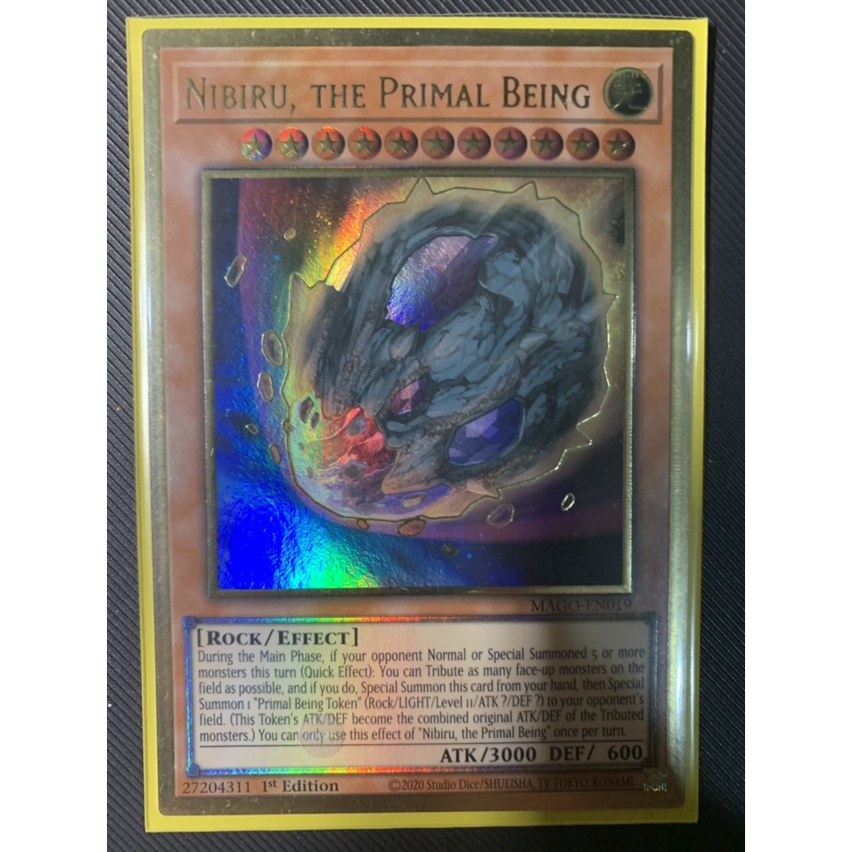 Yugioh Card Nibiru, the Primal BeingPremium Gold Rare Shopee