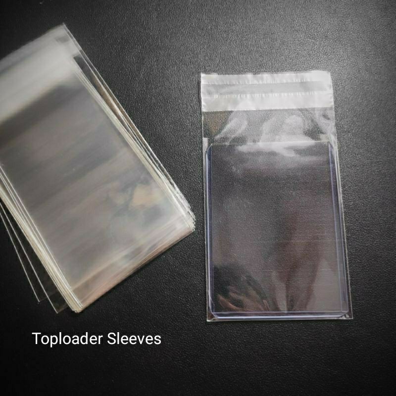 50 pcs Toploader Sleeves & Team Bags Plastic Sleeves Resealable NBA