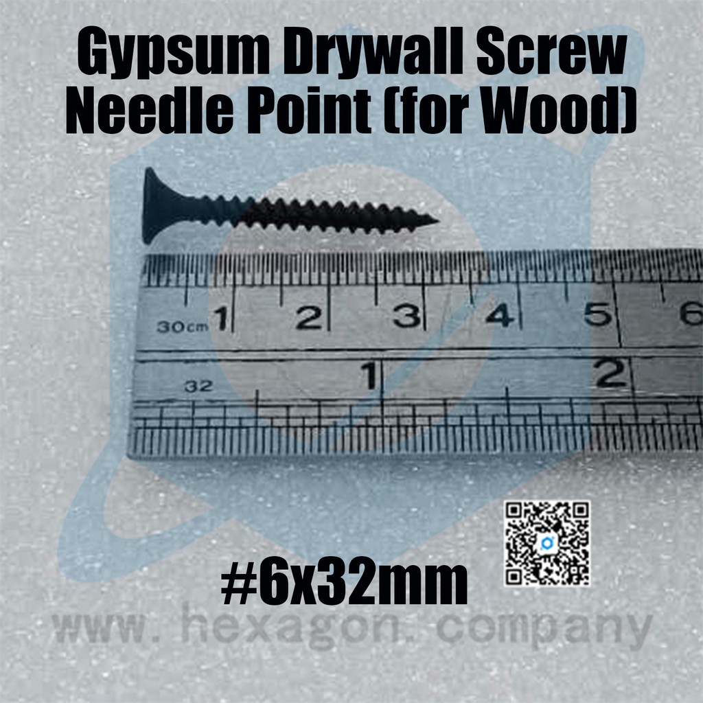 Gypsum Screw 3/4" 1" 11/4" 11/2" 2" 21/2" 3" Black Screw Wood Screw