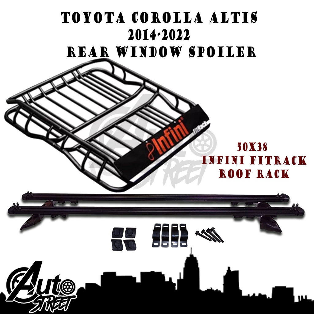 Isuzu Mux 20152020 INFINI FITRACK 50x38 Steel Roof Rack Bundle with