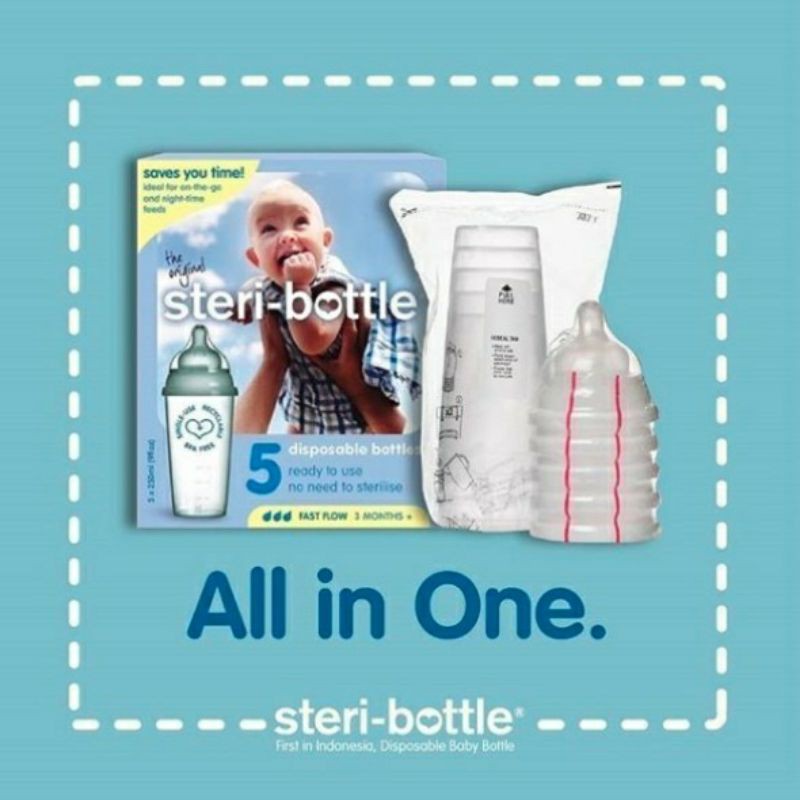 Steri bottle Traveling disposable bottle 250ml disposable Milk bottle