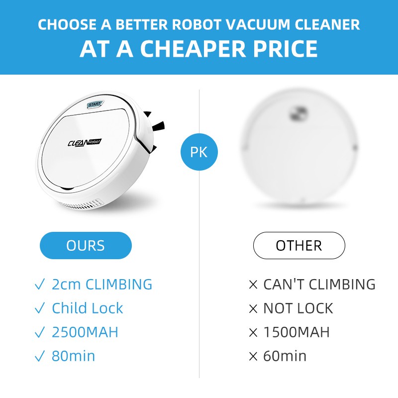 Upgraded Robot Vacuum Remote Vacuum Roomba Vacuum High Performance