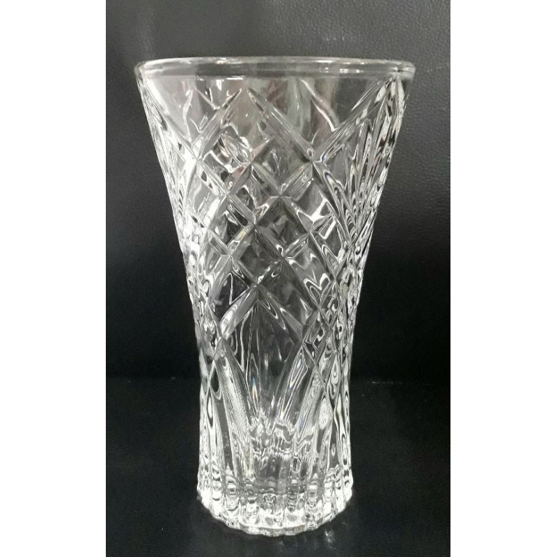 Thick Glass Vase 9 Inches Or 24 Cm. (Please Design And Pattern In Chat