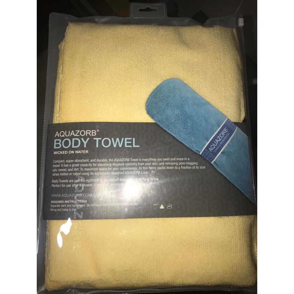 Aquazorb Body Towel (Yellow) Shopee Philippines