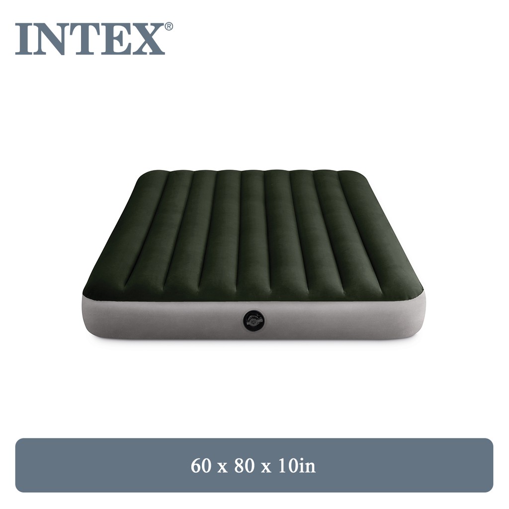 Intex® 64779 Queen DuraBeam Prestige Airbed With Battery Ages 14+ (60 x 80 x 10in) Shopee