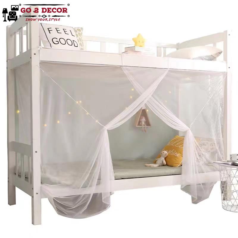 Student Bed Canopy, Bunk Bed Nets Bed Canopy Fly Screen Square Bed