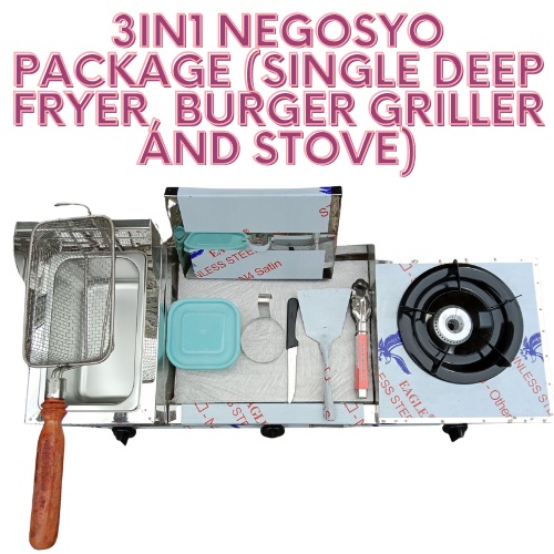 12X12 OR 12X14 PURE STAINLESS LATEST 3IN1 ( SINGLE DEEP FRYER, BURGER