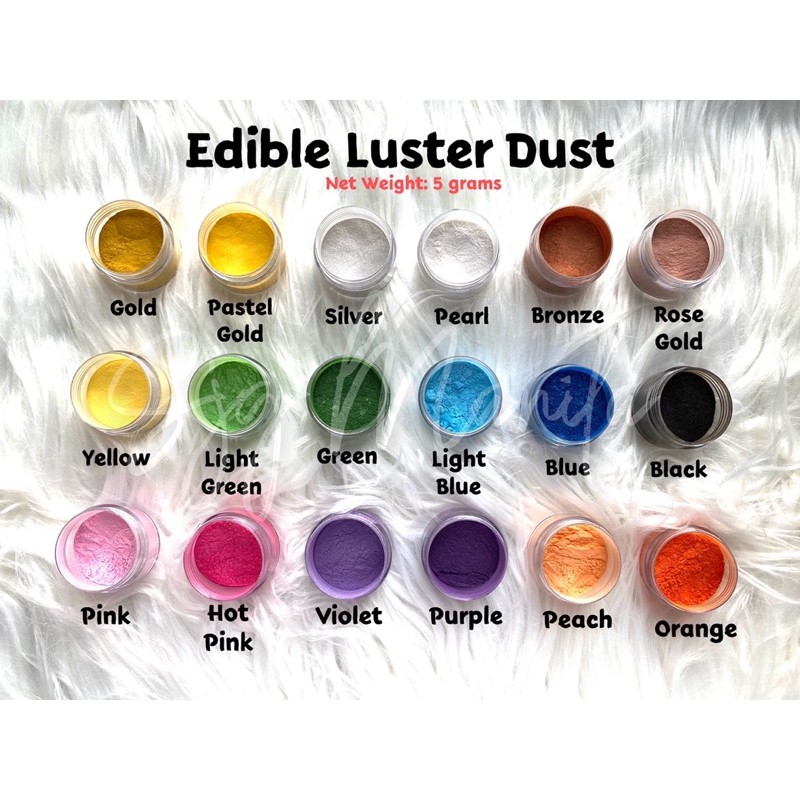 5 grams edible luster dust pure edible cake decorating dust Shopee Philippines