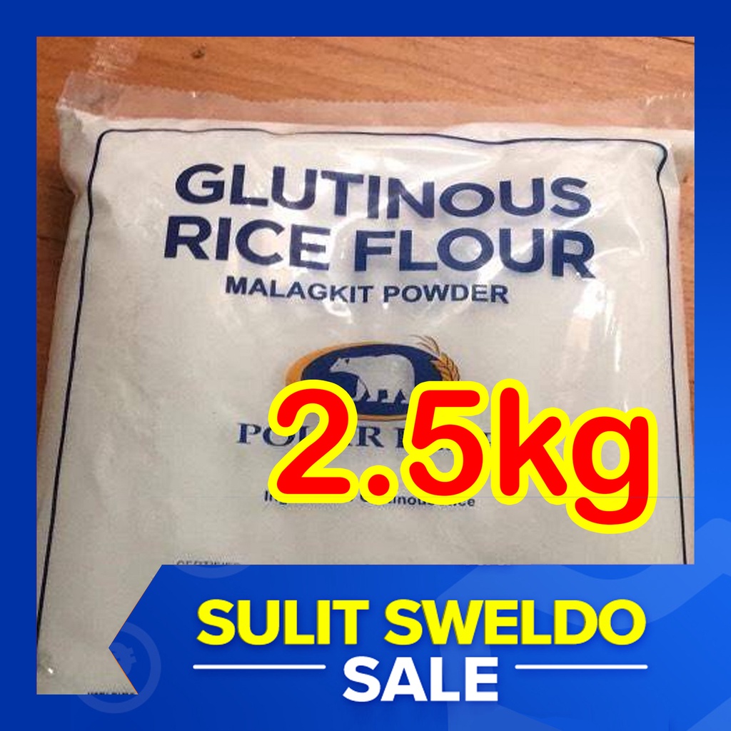 2.5kg Polar Bear GALAPONG Malagkit Powder Glutinous Rice Flour (5x 500g