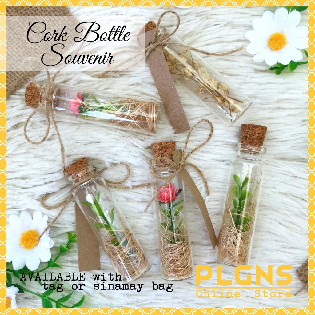 Souvenir Cork Bottle for wedding Baptism Christening birthday debut souvenirs Shopee Philippines