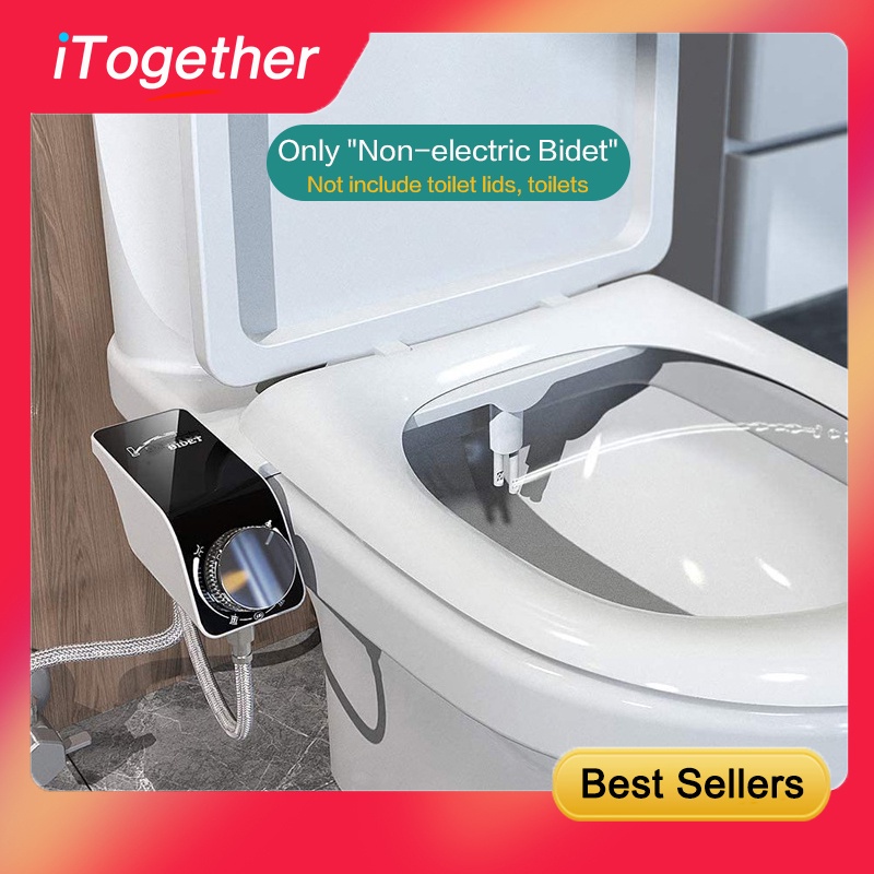 Nonelectric Bidet Butt Wash Double Nozzle Woman Wash Bathroom Self