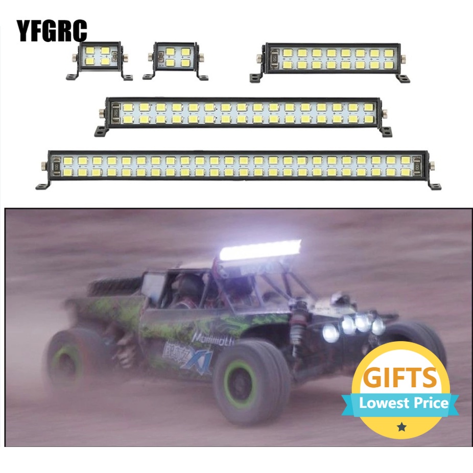 YFGRC Super Bright LED Light Bar RC Car Roof Lamp CH3 Control for 1/10 RCCar Axial Capra SCX10