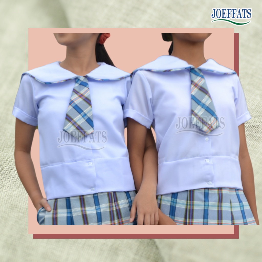 Joeffats School Uniform Blouse for WOMEN student [Katrina fabric