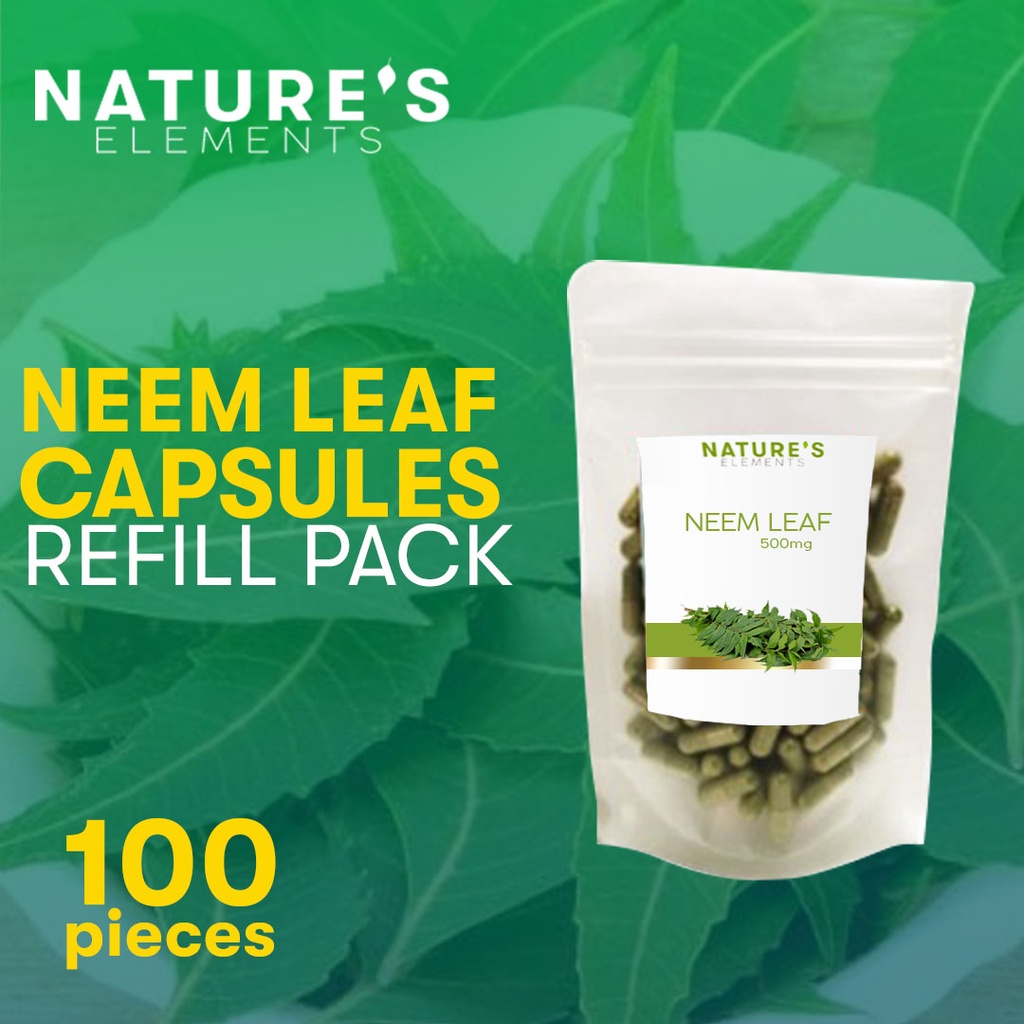 Organic Neem Leaf Capsules Refill Pack (100, 60, 30 Capsules