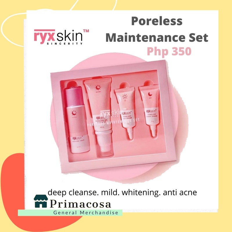 (COD) RYX Skincerity Poreless Maintenance Kit (Original) Shopee