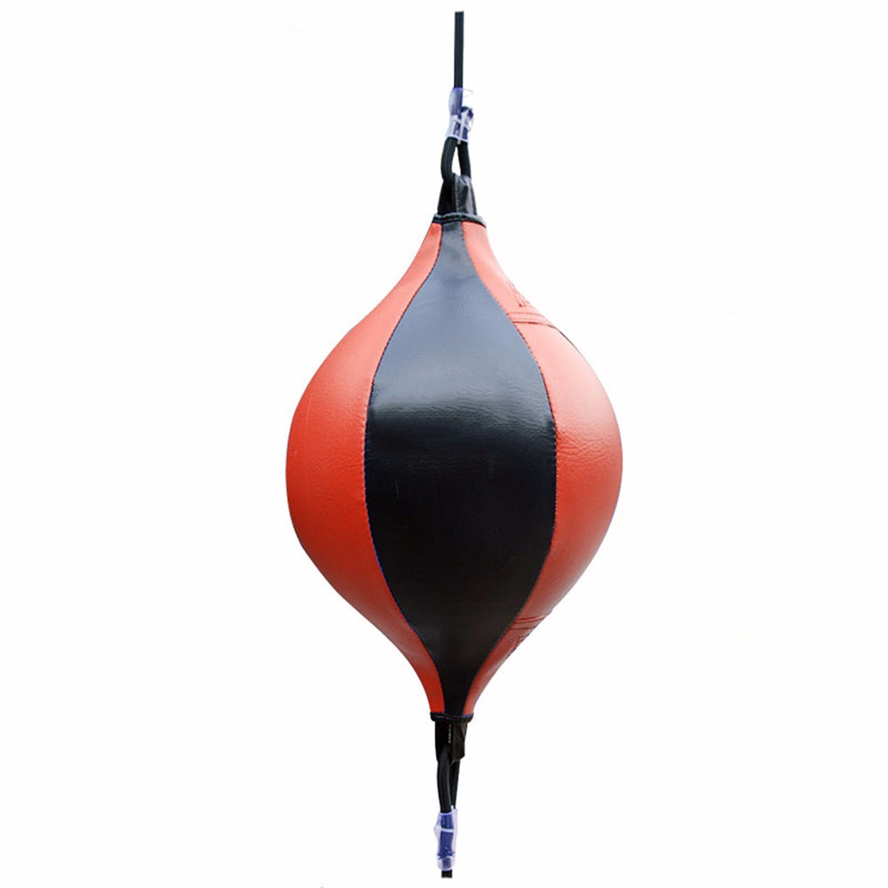 Double End Muay Thai Boxing Punching Bag Speed Ball PU Leather Punch