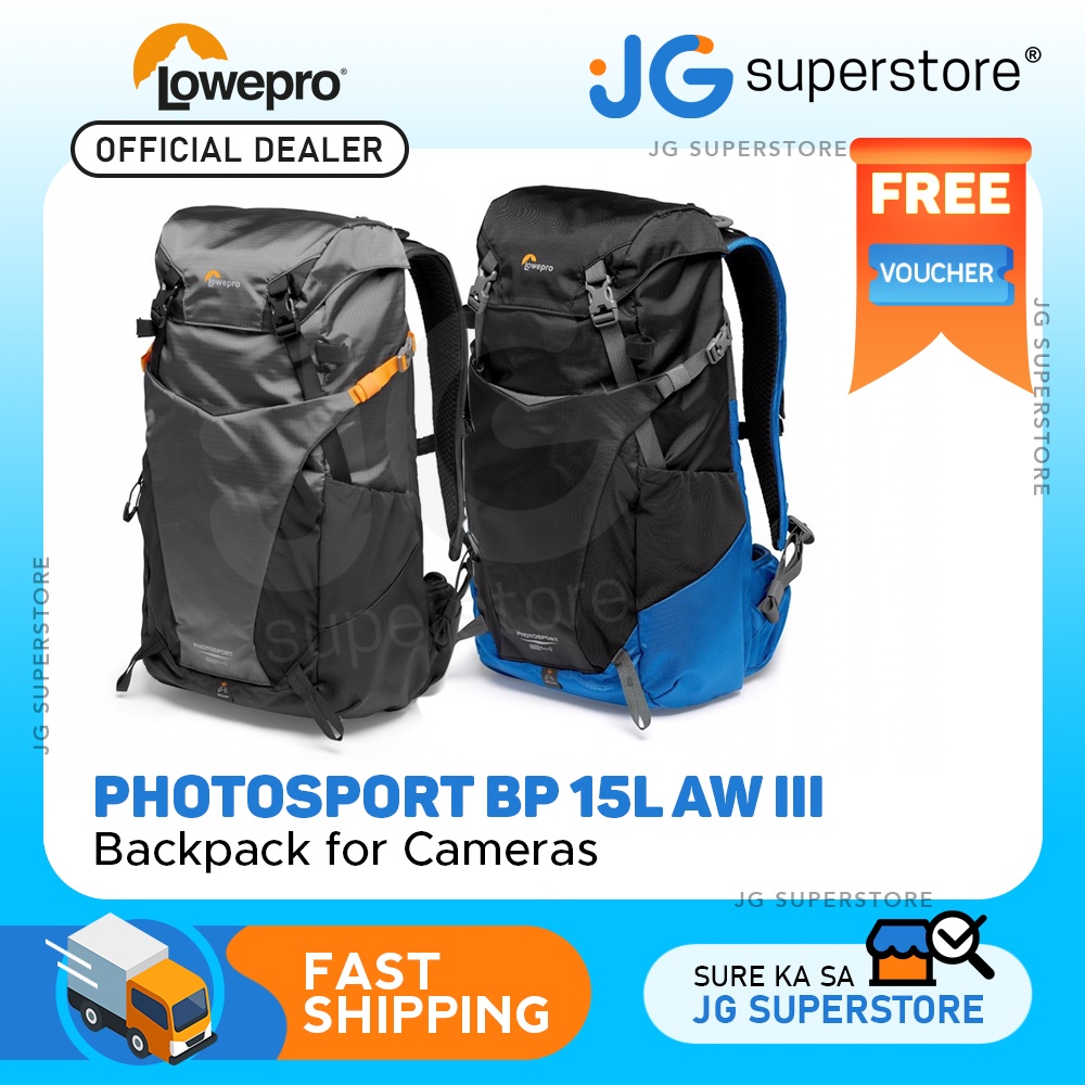Lowepro PhotoSport BP 15L AW III Lightweight WeatherResistant Camera
