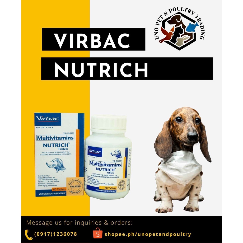 NUTRICH TABLET VIRBAC MULTIVITAMINS Shopee Philippines
