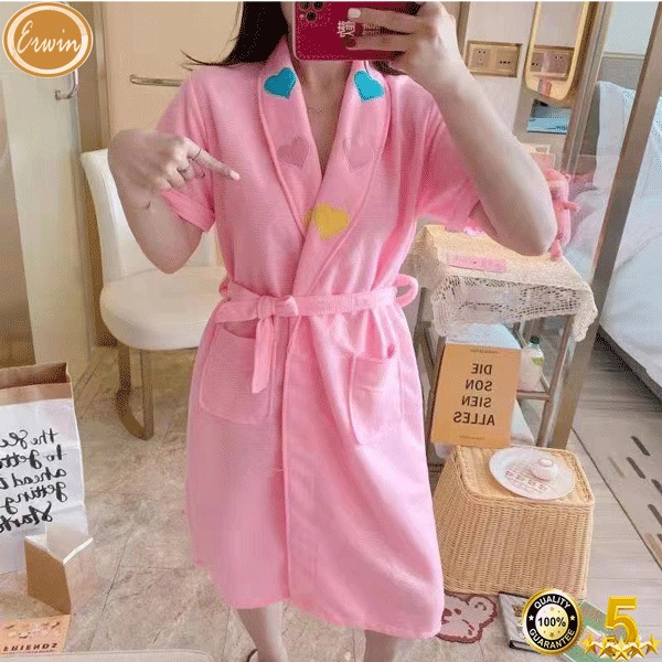 Pure Cotton woman bath robe highend luxury bath towel type Nightgown