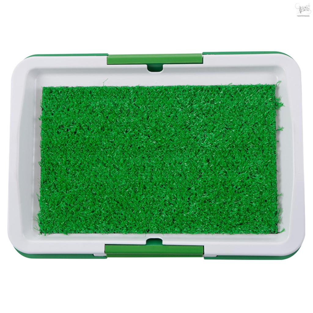 Dog Litter Box Pad Potty Training Synthetic Grass Mesh Tray 3 Layer Pet