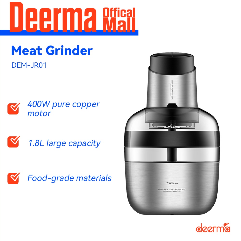 Deerma Stainless Steel Meat Grinder Food Blender Electric Grinder
