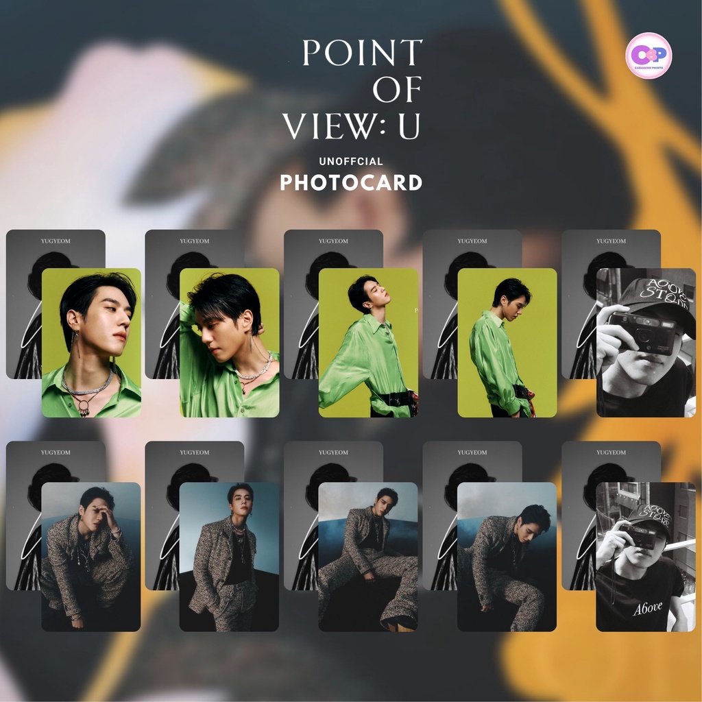 YUGYEOM Point Of View U Fanmadel Photocards Set Labyrinth Prints