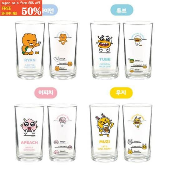 [Kakao Friends] Korean Soju and Beer (Somac) Mix Drink Glass 4p Set