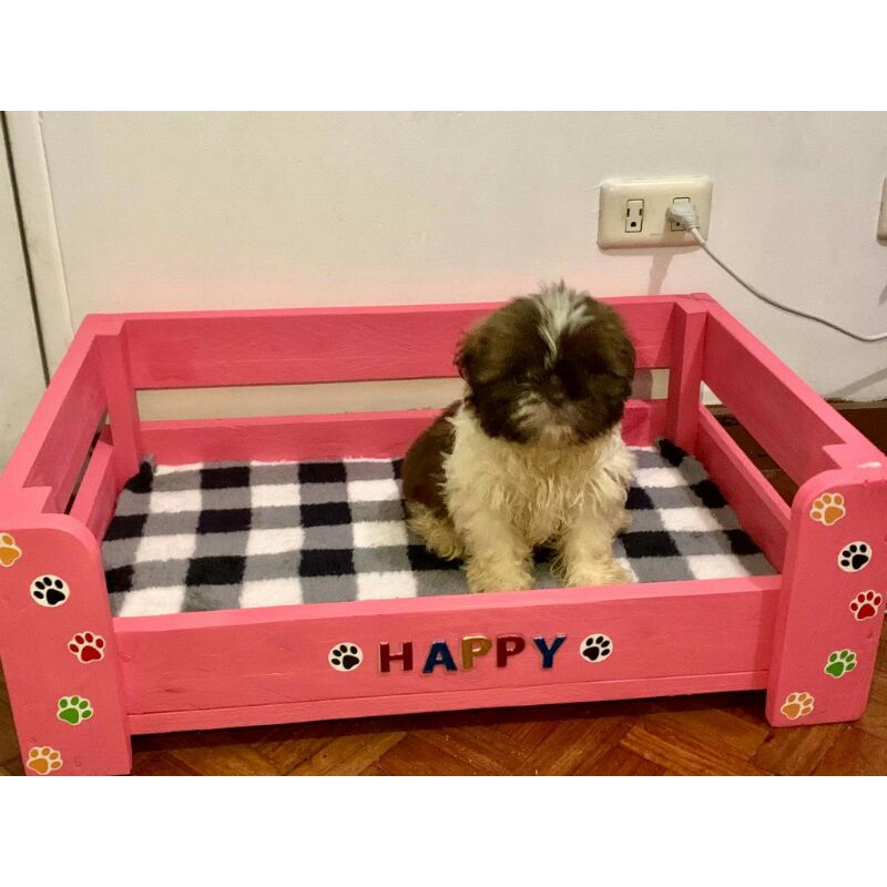 Wooden Dog bed (medium) Shopee Philippines