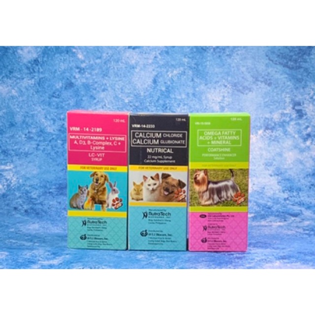 COD Coat Shine / LCVIT/ Nutrical Supplement Vitamins for Dogs 120ml