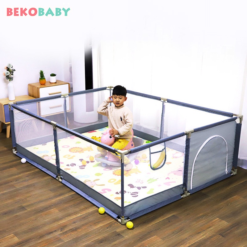 Extra Large Baby Playpen Safety Playard,360 Degree Visible Kids