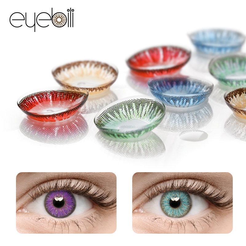 Contact Lenses Cosplay Halloween Colored Contacts Lenses Blue Green Brown Lens for Eye Beauty
