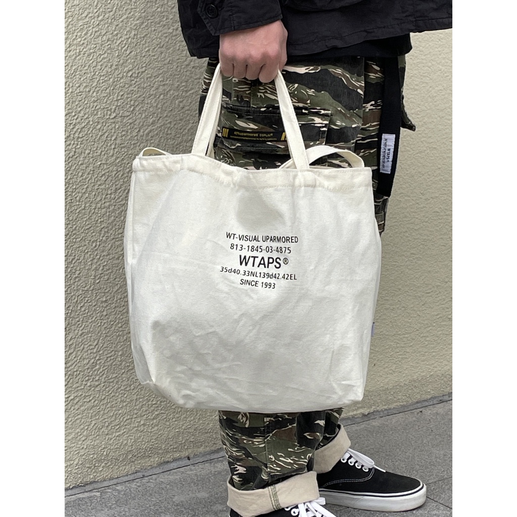 Spot WTAPS CANVAS BAG Japanese Canvas Bag Military Style Tooling