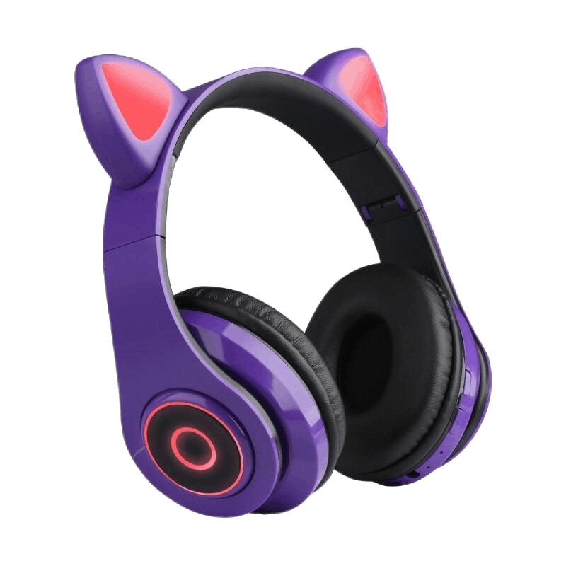 100 Original Smilee Earphone Cat Ear Headphone Bluetooth 5.0 LED