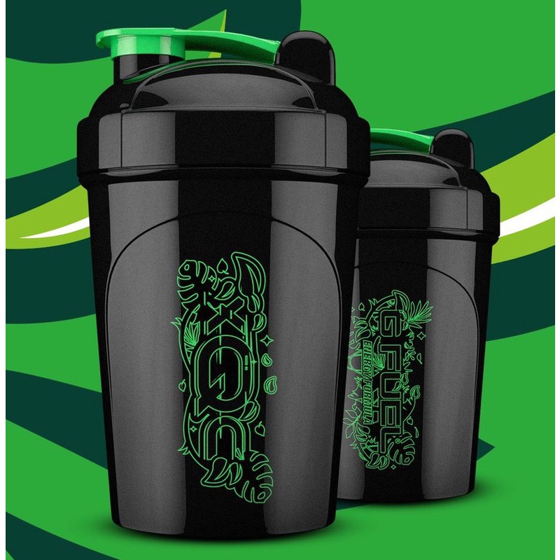 G FUEL xQc Blacked Out 16 Oz Shaker Cup Limited Edition GFuel