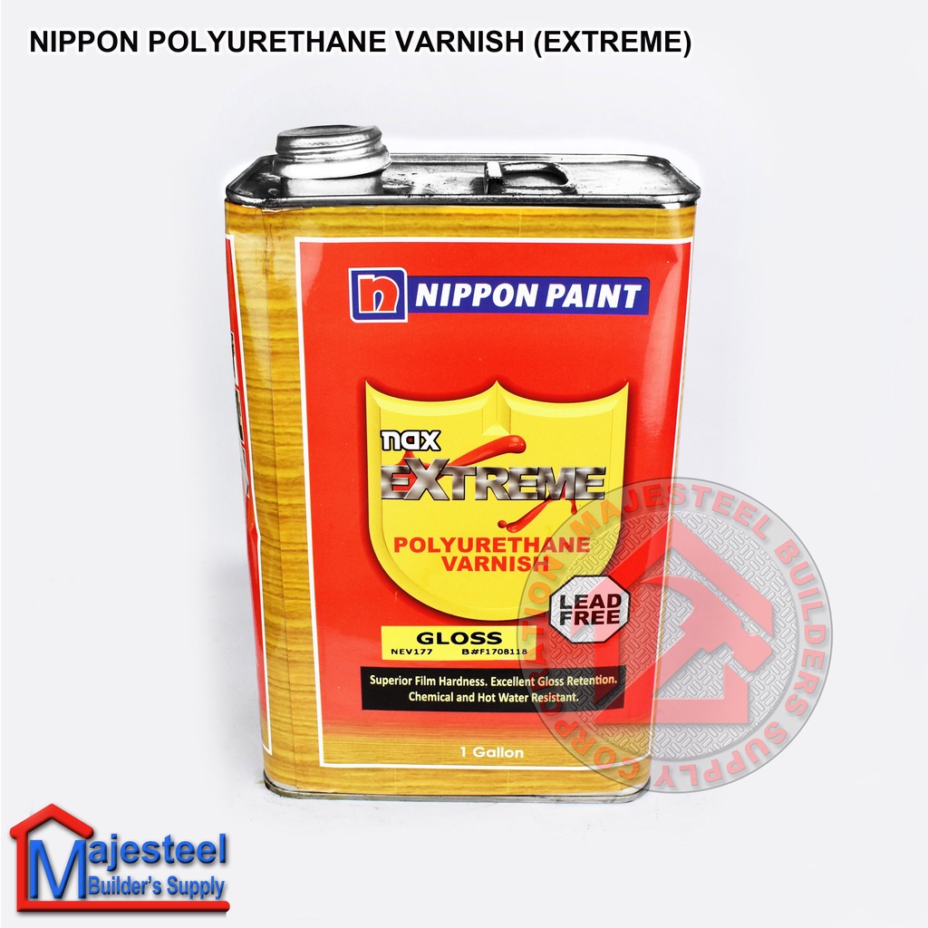 Nippon Nax Extreme Polyurethane Varnish (1Liter) Floors/Doors/Furniture