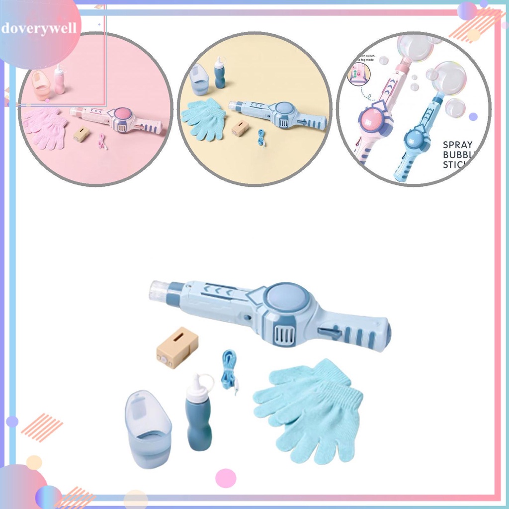 doverywell 2 Colors Bubble Wand Toy LED Musical Bubble Wand Toy Smooth