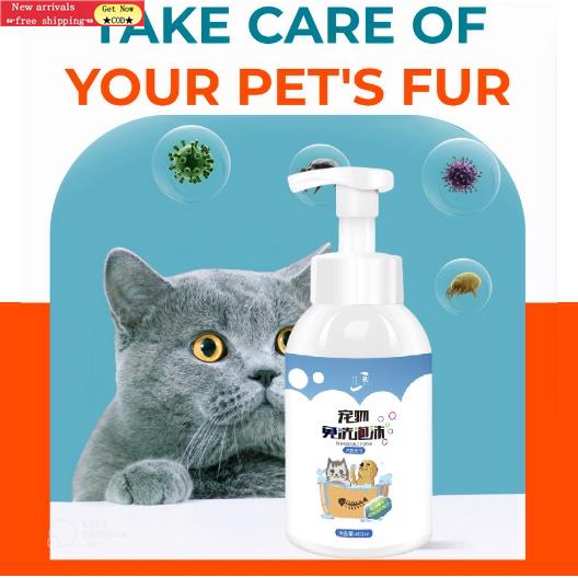 CODDog shampoo anti tick and flea pet shower dry bath foam cleaner