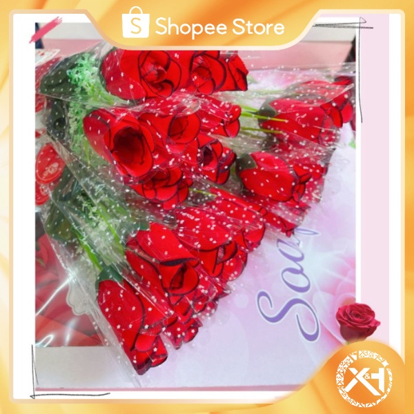 10pcs Flower Valentine's Day Perfect Gift Red Roses Shopee Philippines