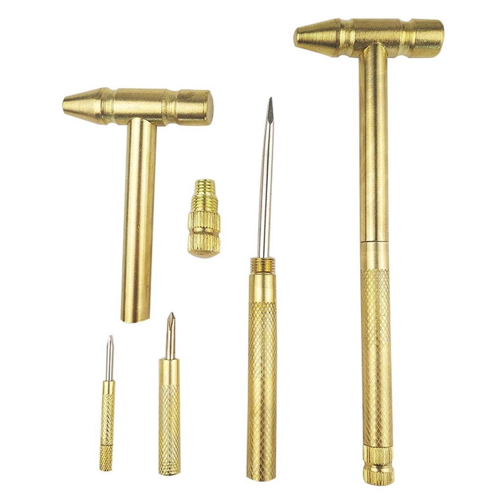 Copper Hammer Home Golden Hammer 6 in 1 Small Multifunction Brass Craft